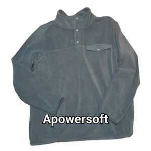 Grey Fleece Pullover Jacket